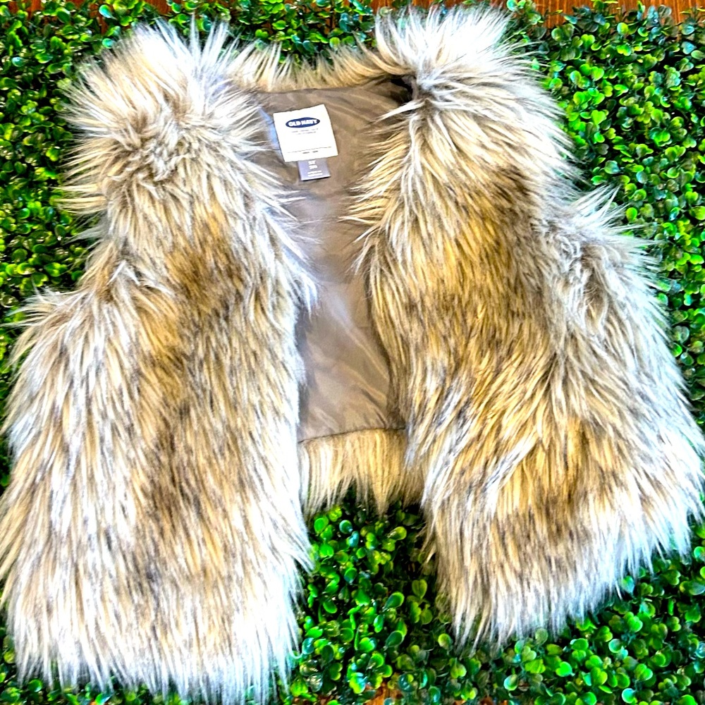 Precious Old Navy fur vest.